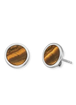 New ENGELSRUFER Powerful Stone Ohrstecker mit Tigerauge BRAUN