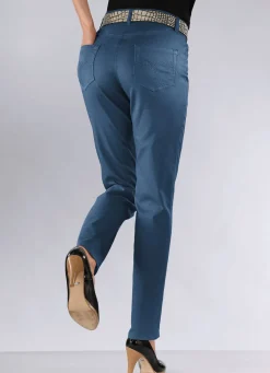 Hot BADER Power-Stretch-Jeans JEANSBLAU