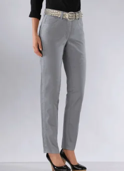 Online BADER Power-Stretch-Jeans HELLGRAU