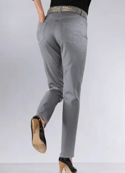 Online BADER Power-Stretch-Jeans HELLGRAU