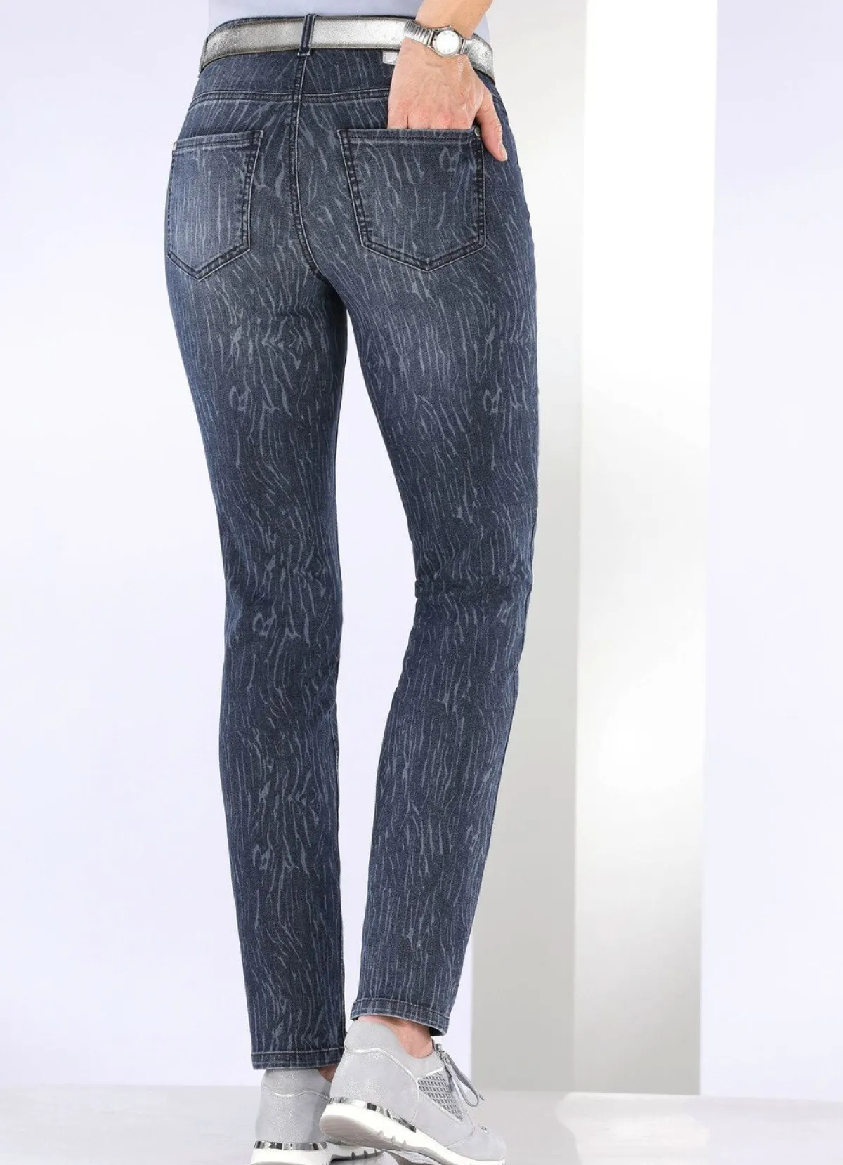 Sale ASCARI Power-Stretch-Jeans DUNKELBLAU