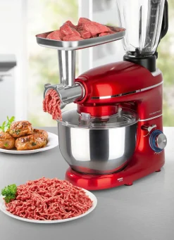 Clearance BADER Profi-Küchenmaschine mit Planetenrührwerk ROT