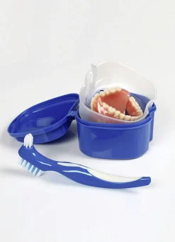 BADER Prothesen-Reinigungsset, 3-teilig BLAU
