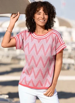 BADER Pulli in edlem Strukturmix HUMMER-ECRU-GRAU