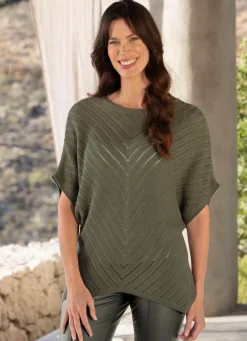 BADER Pulli in Fledermausform OLIV