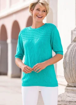 Hot BADER Pulli in Mustermix TÜRKIS