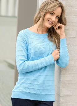 Clearance BADER Pullover im Mustermix BLEU