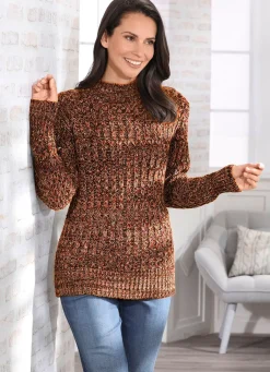 Best BADER Pullover in aufwendiger Melange-Optik TERRA-MULTICOLOR