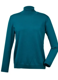 BADER Pullover in Feinstrick PETROL