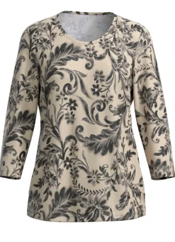 Online KLAUS MODELLE MADE IN GERMANY Pullover in Feinstrick CREME-SCHWARZ