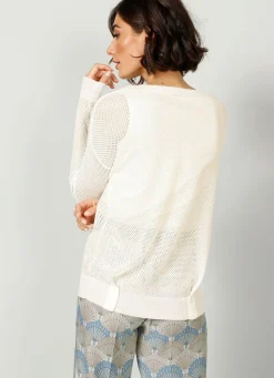 Sale BADER Pullover in Feinstrick ECRU