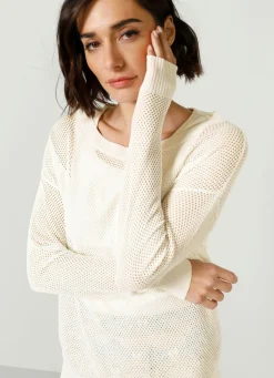 Sale BADER Pullover in Feinstrick ECRU