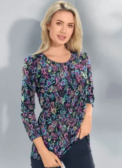 Hot KLAUS MODELLE MADE IN GERMANY Pullover in Feinstrick MULTICOLOR