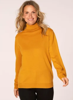 Outlet BADER Pullover in Feinstrick MAISGELB