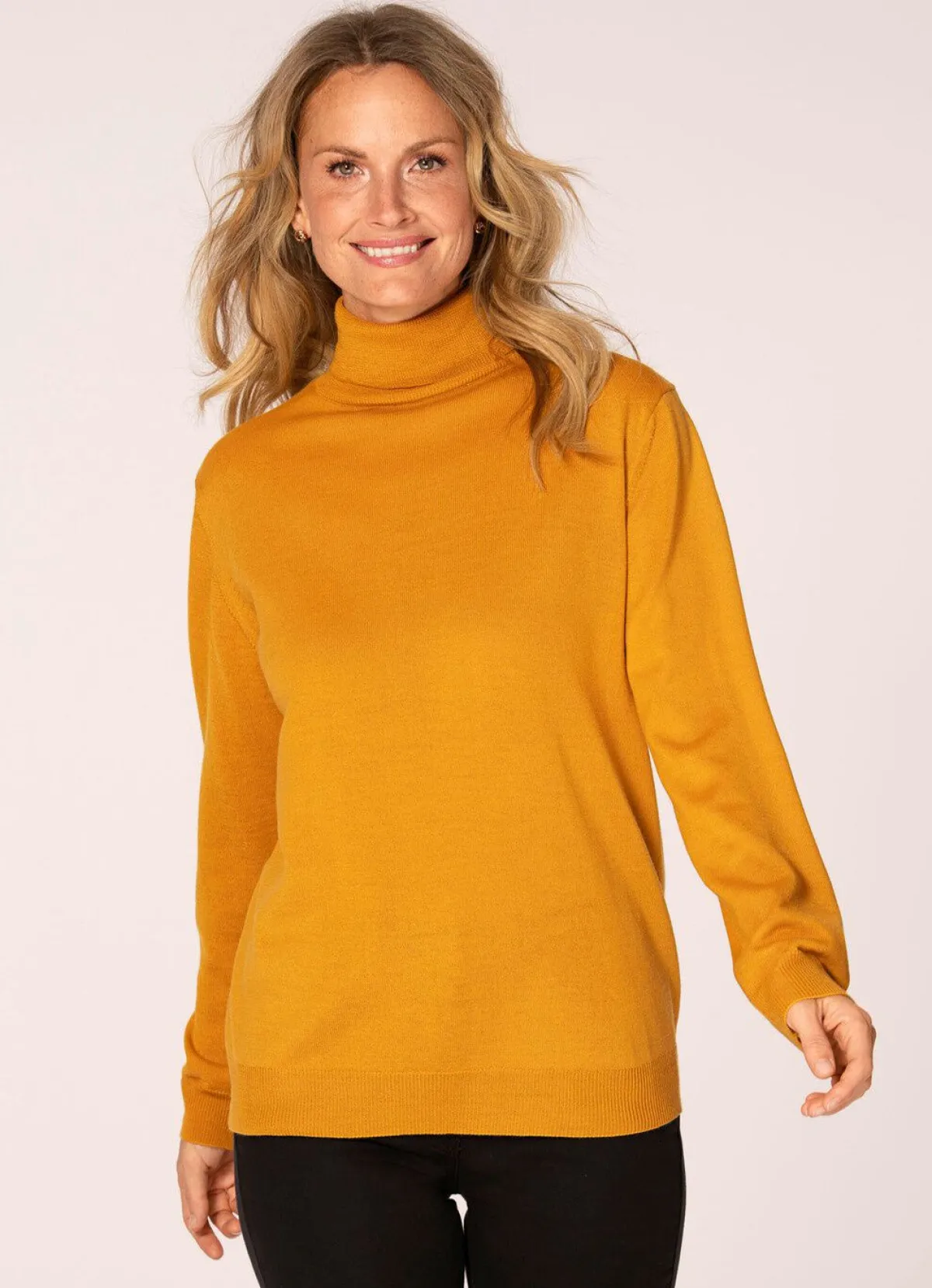 Outlet BADER Pullover in Feinstrick MAISGELB