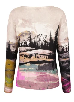 Online BADER Pullover in Feinstrick SCHWARZ-GRAU-GRANATROT