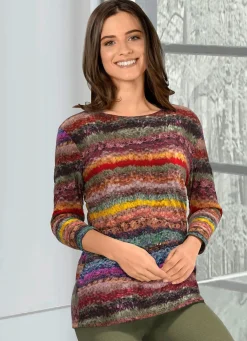 Discount KLAUS MODELLE MADE IN GERMANY Pullover in Feinstrick MULTICOLOR