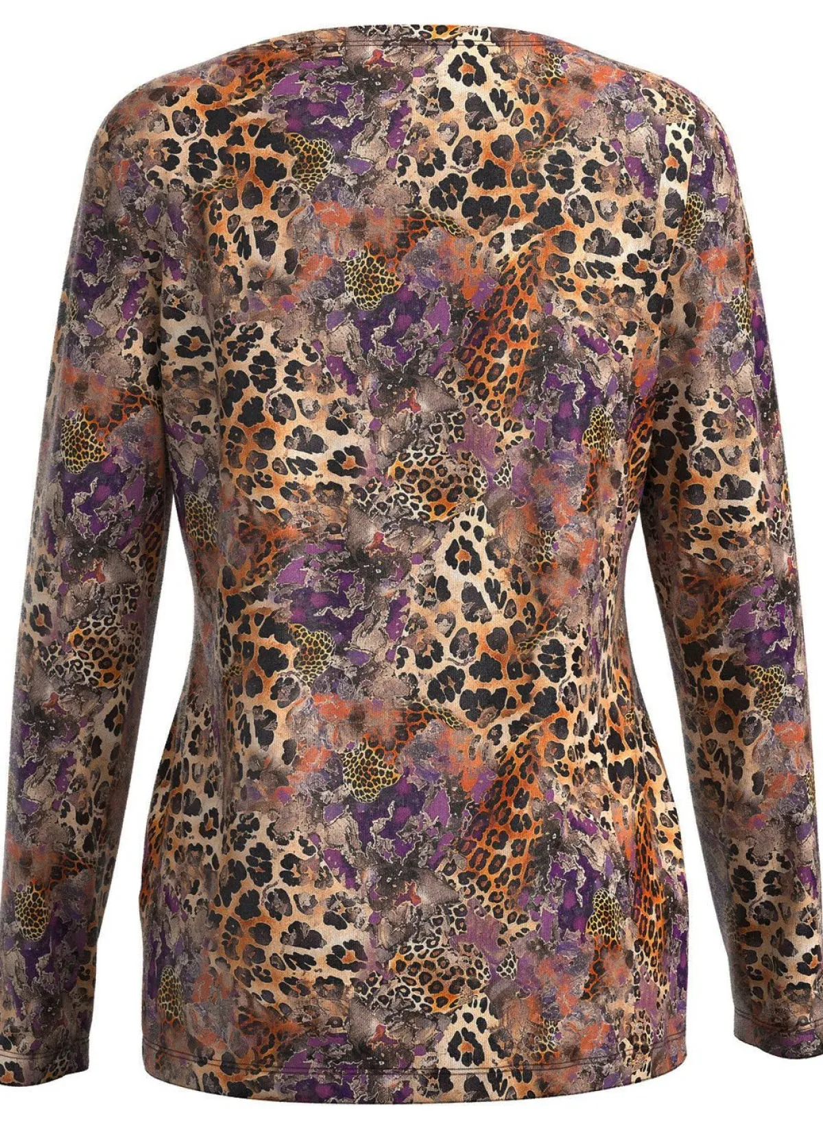 Online KLAUS MODELLE MADE IN GERMANY Pullover in Feinstrick BEIGE-LILA-MULTICOLOR