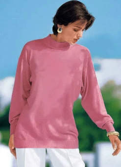 Hot BADER Pullover in Feinstrick mit Schurwolle ROSENHOLZ