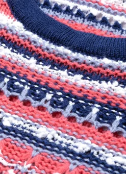 Outlet BADER Pullover in Garnmix KORALLE-MARINE-MULTICOLOR