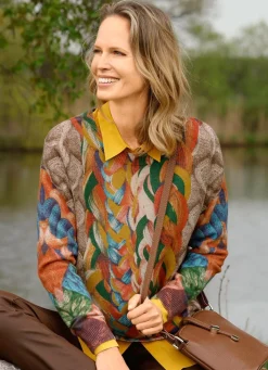 Clearance BADER Pullover in Grafikdessin MULTICOLOR