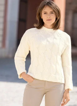 Best Tizia Pullover in Grobstrick ECRU