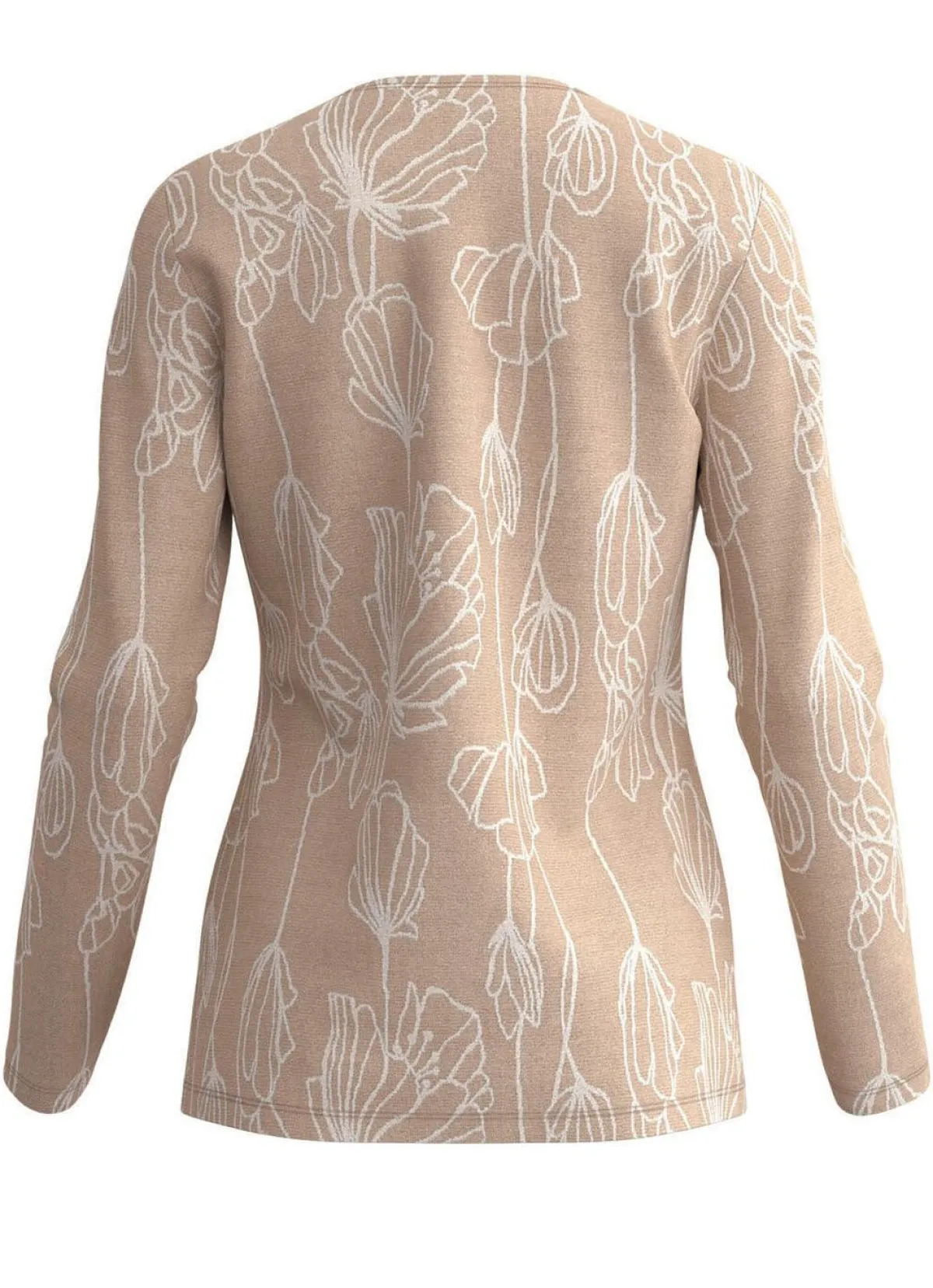 Best KLAUS MODELLE MADE IN GERMANY Pullover in Jacquard-Dessin BEIGE-WEISS