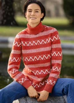 Hot BADER Pullover in Mustermix HUMMER-WEISS