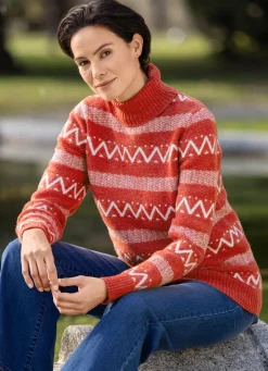 Hot BADER Pullover in Mustermix HUMMER-WEISS