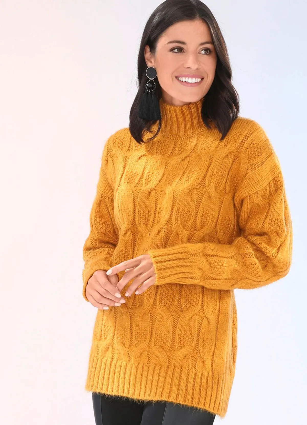 Hot BADER Pullover in sehr flauschiger Qualität SAFRAN