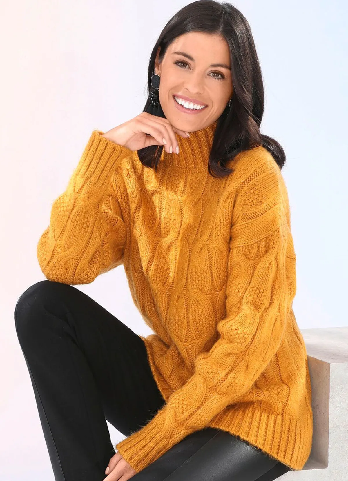Hot BADER Pullover in sehr flauschiger Qualität SAFRAN