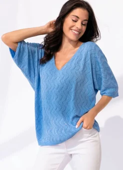 Clearance BADER Pullover in sehr weicher Qualität BLEU