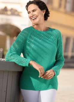 Sale BADER Pullover in Strickmix JADEGRÜN