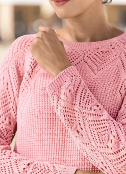 Best BADER Pullover in Strickmix ROSA
