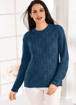 Online BADER Pullover in Strickmix NACHTBLAU