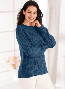 Online BADER Pullover in Strickmix NACHTBLAU