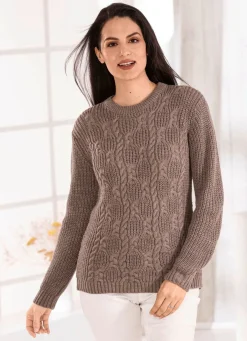 Best BADER Pullover in Strickmix TAUPE