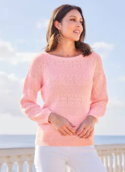 Best BADER Pullover in Strukturmix ROSA