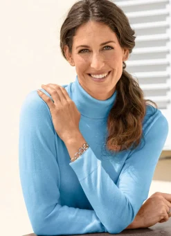Clearance BADER Pullover in weich fließender Qualität BLEU