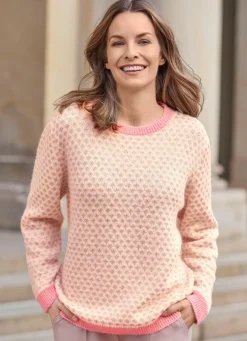 Sale BADER Pullover mit Alpaka ECRU-ROSÉ