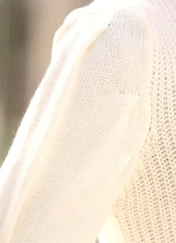 Outlet BADER Pullover mit Alpaka CREME