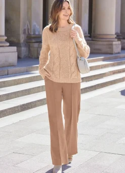 Tizia Pullover mit Alpaka BEIGE MELIERT