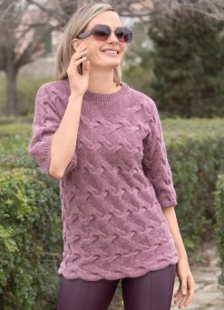 Discount Tizia Pullover mit Alpaka ROSENHOLZ MELIERT