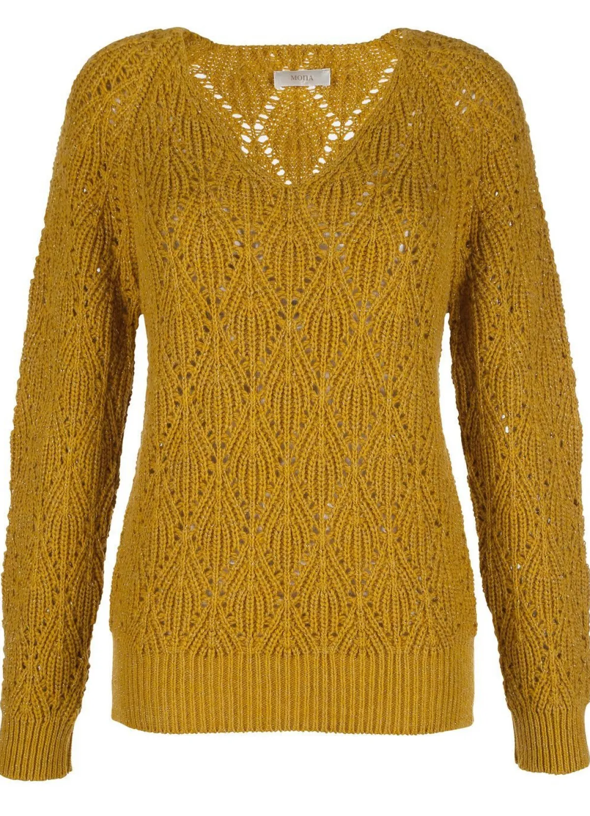 Discount BADER Pullover mit Alpaka SENF