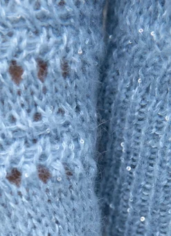 Hot Tizia Pullover mit Alpaka JEANSBLAU MELIERT