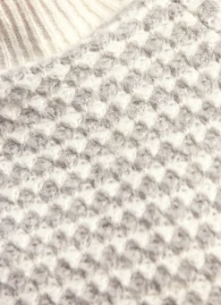 Online laurakent Pullover mit aufwendiger Struktur ECRU-HELLGRAU MELIERT