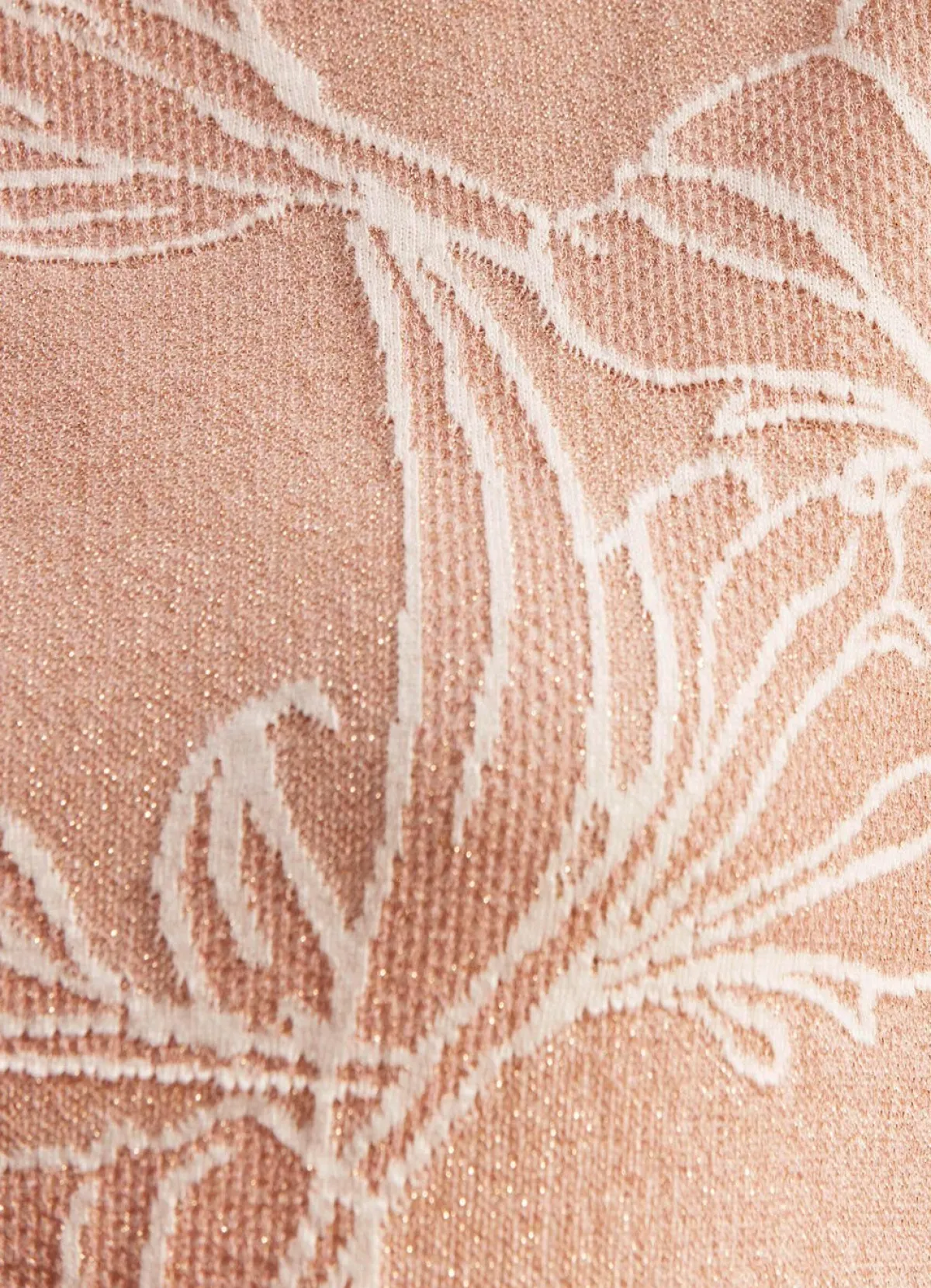 Tizia Pullover mit edlem Glitzereffekt ROSÉ-WEISS