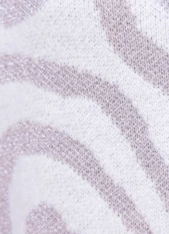 Best laurakent Pullover mit edlem Glitzereffekt ECRU-SILBERFARBEN