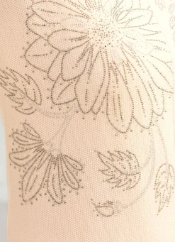 Outlet Tizia Pullover mit floraler Strasszier CREME