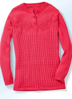 BADER Pullover mit floraler Struktur HUMMER